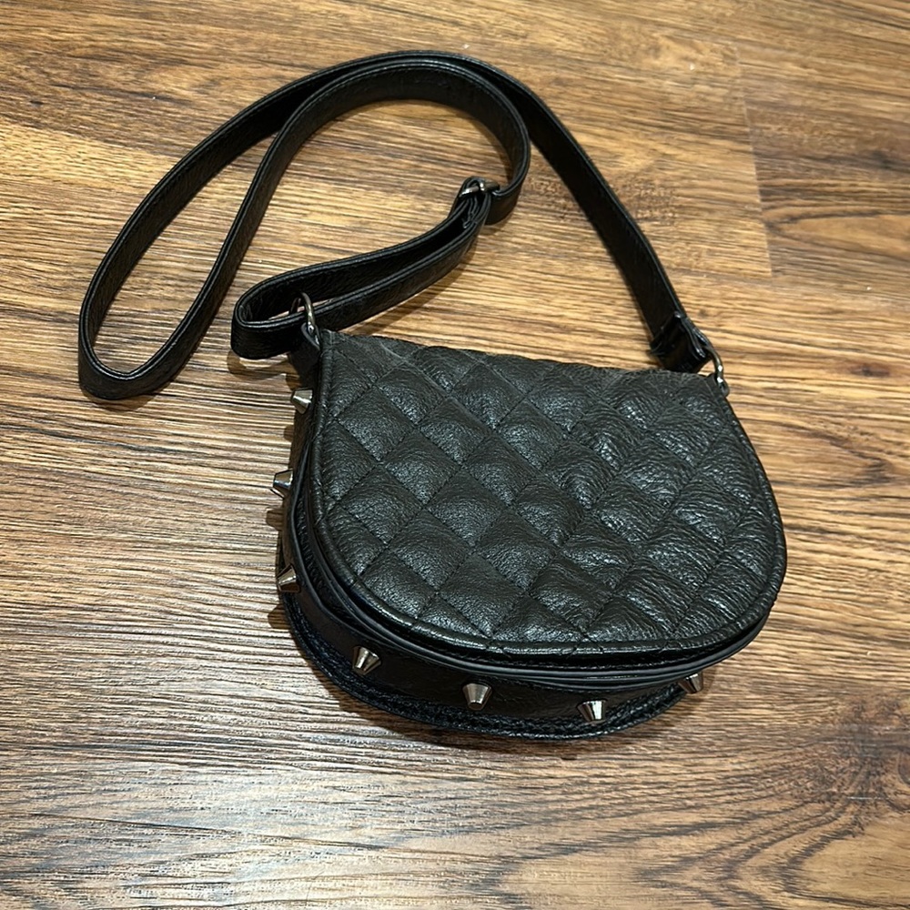 Garage Black Studded Purse